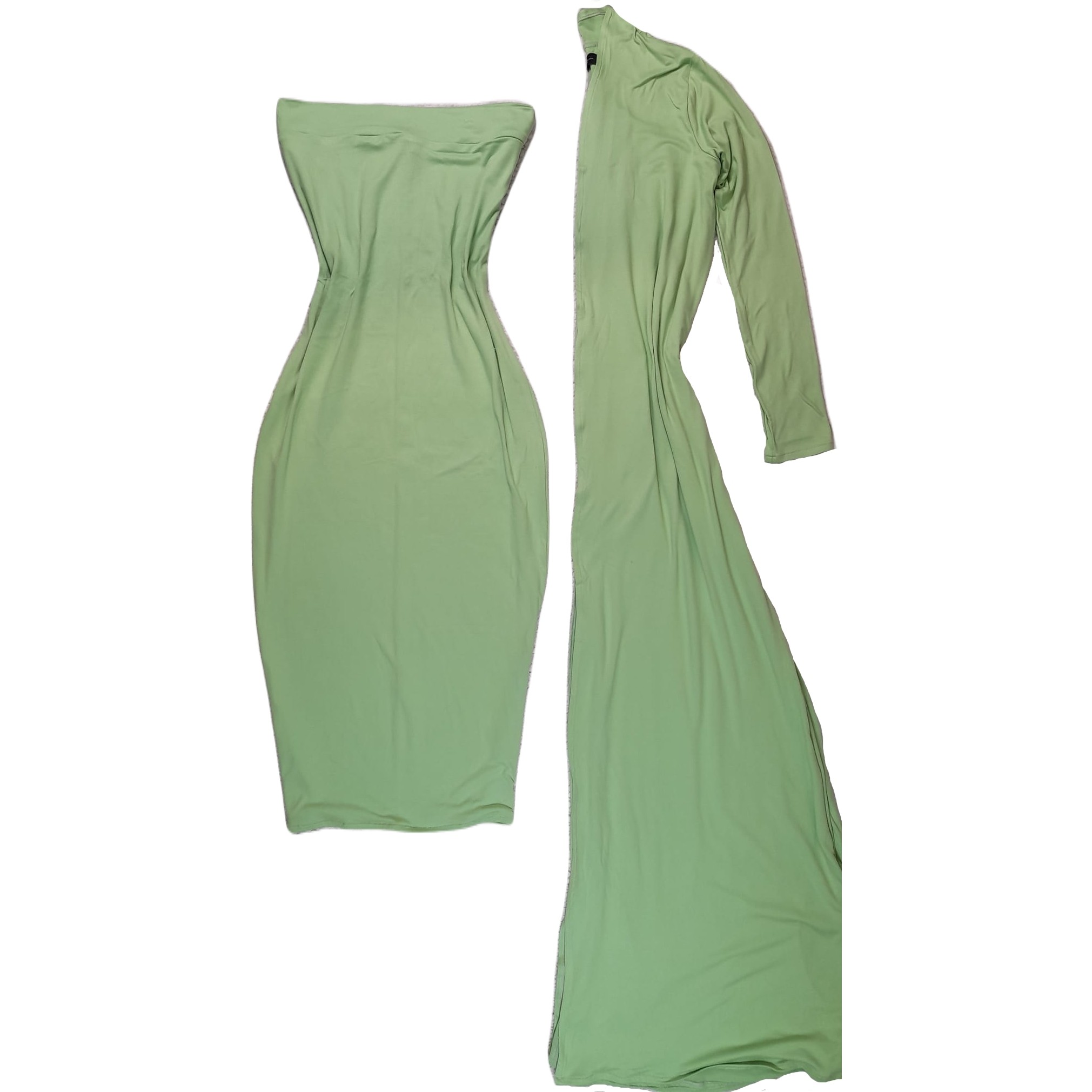 Fitted Dress With Sack Set